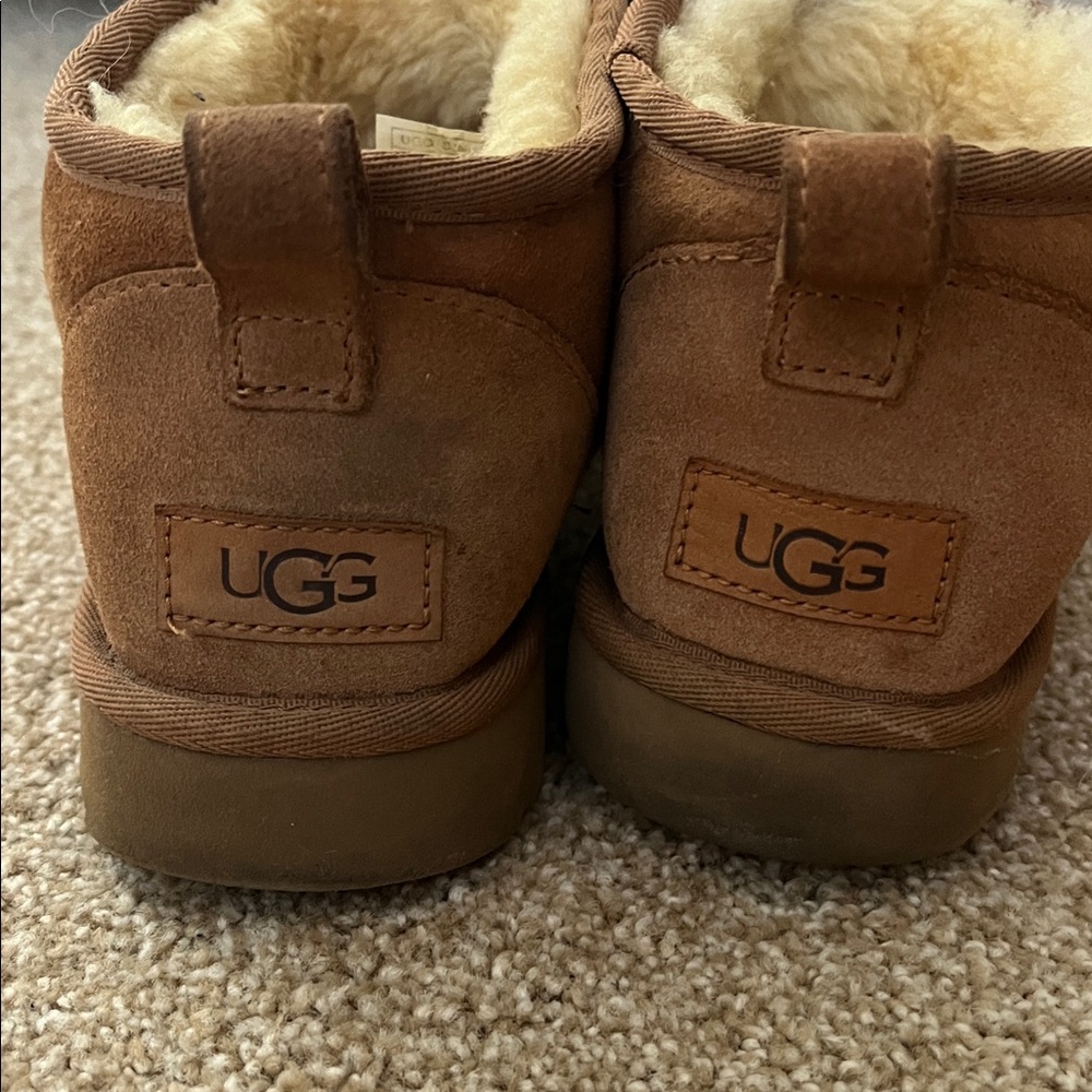 UGG Chestnut Suede Shearling Booties - image 2